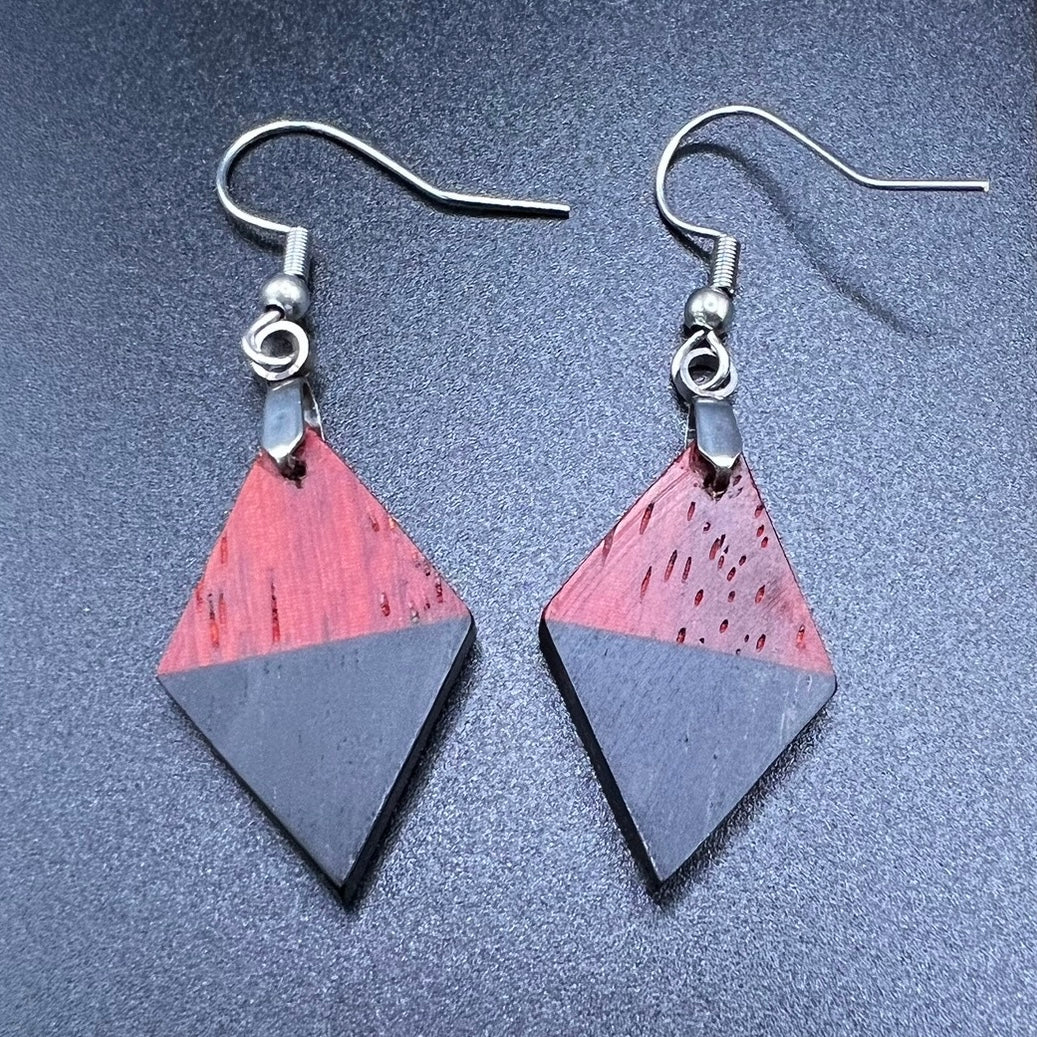 Padauk & Ebony Wood Earrings