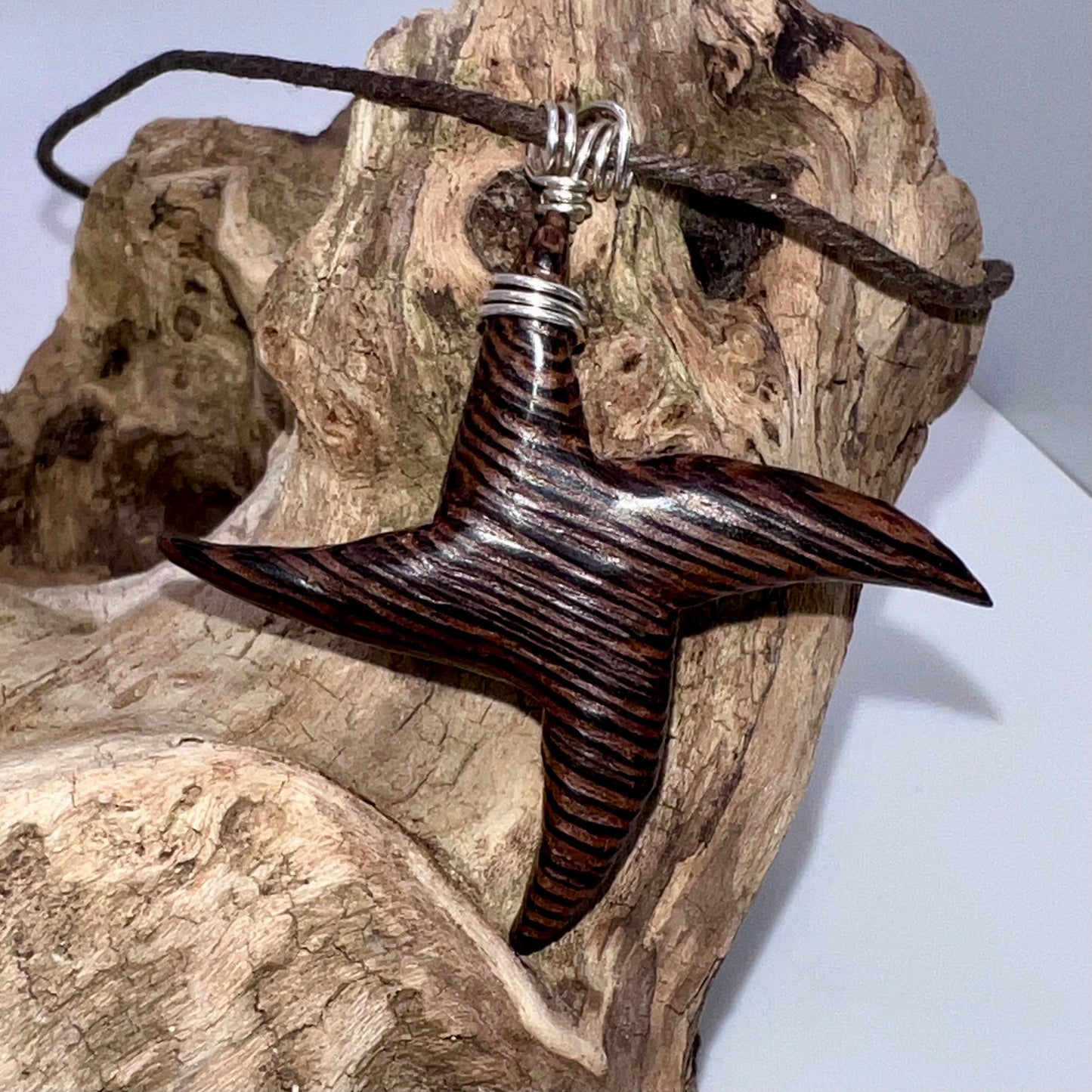 Wenge Wood Star Wood Pendant