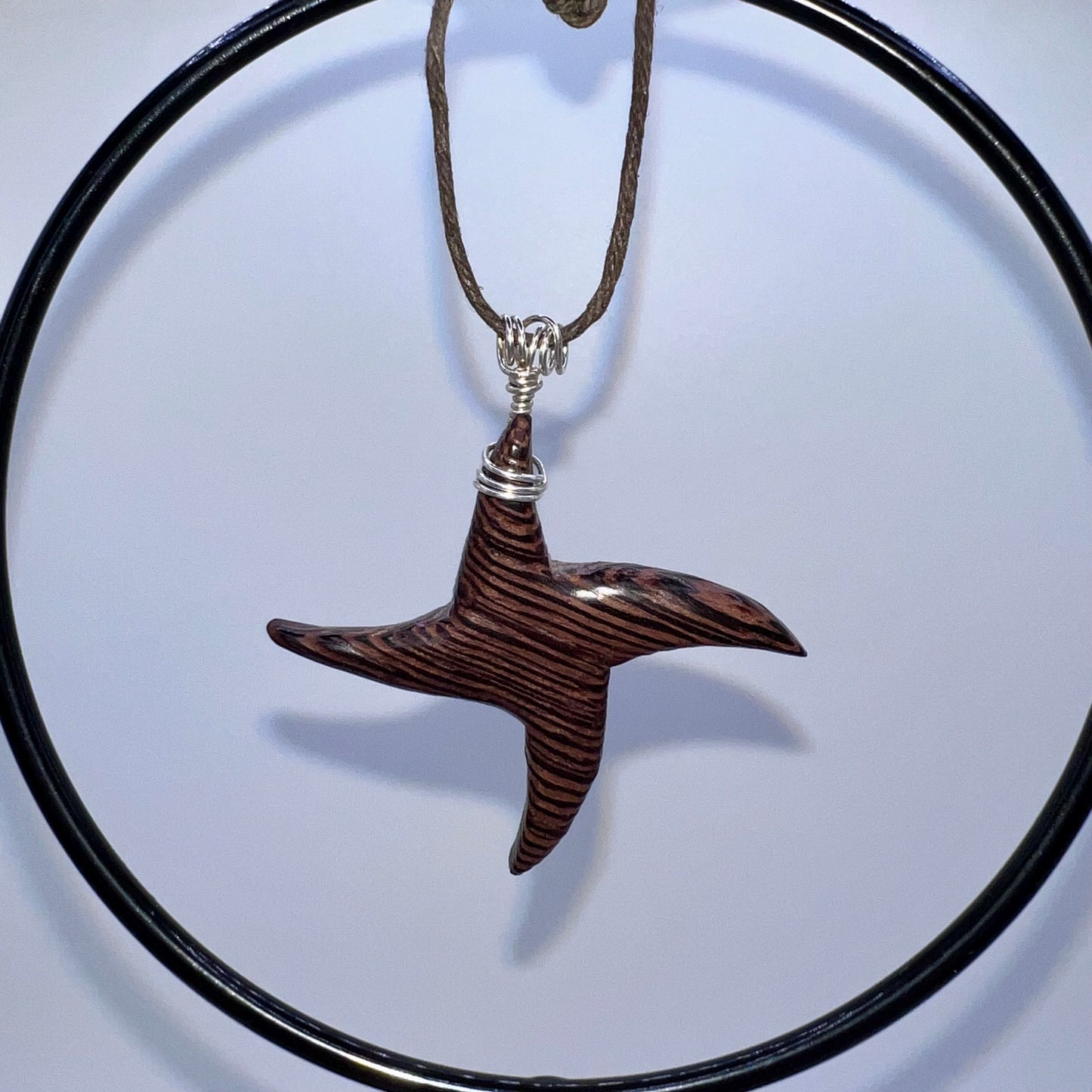 Wenge Wood Star Wood Pendant