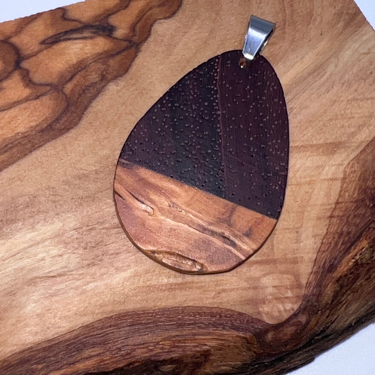 Padauk & Olive Wood Pendant