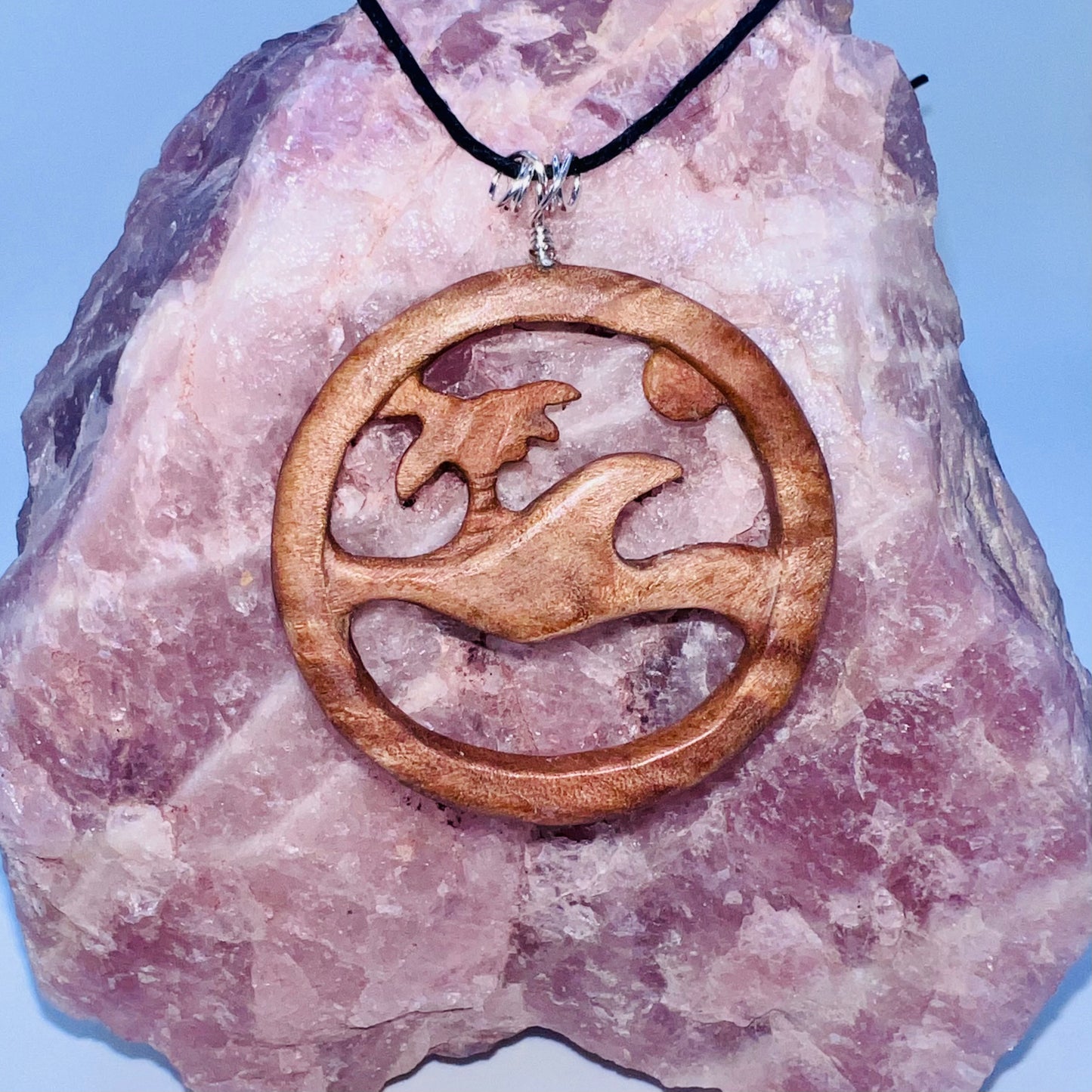 Olive Wood Carved Pendant
