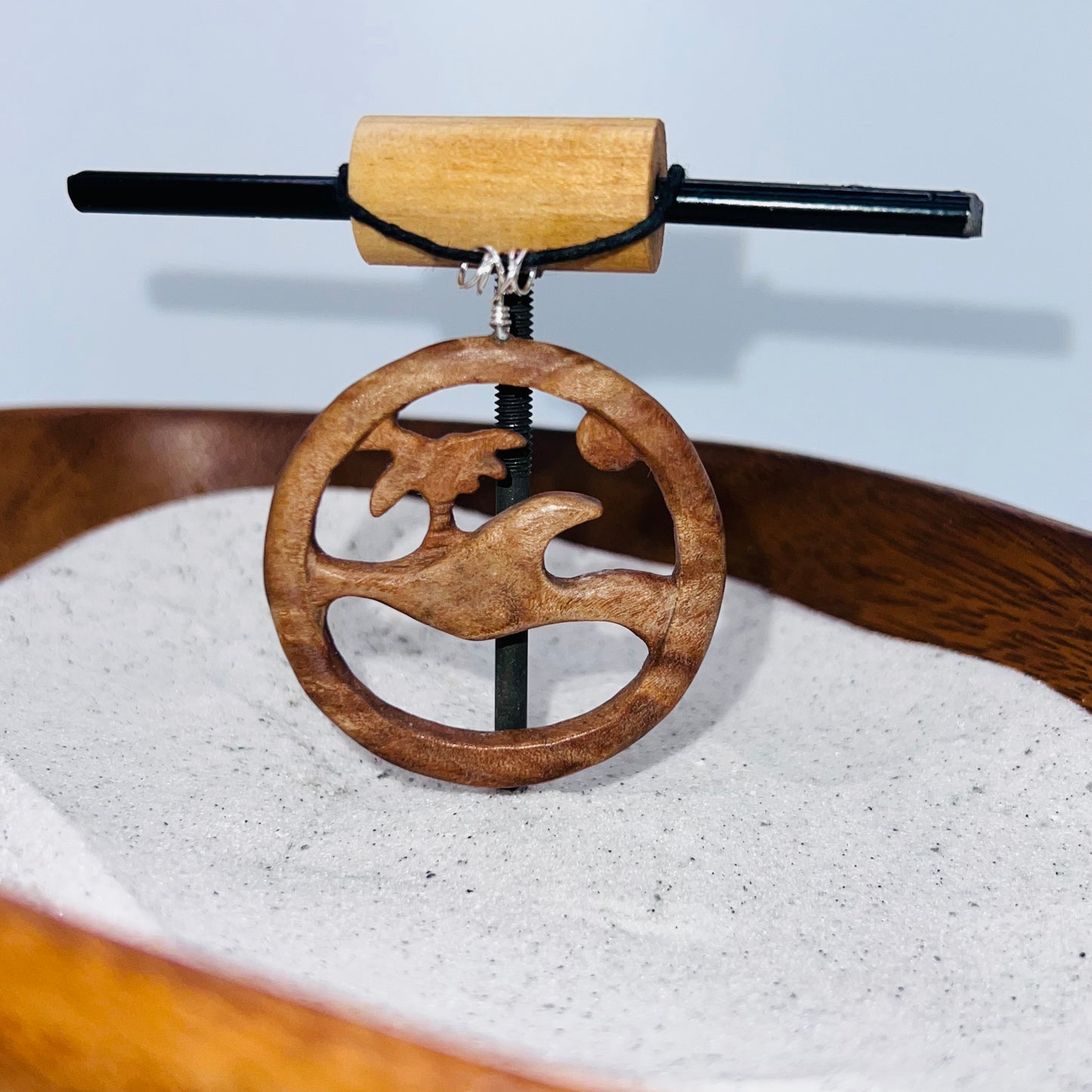 Olive Wood Carved Pendant