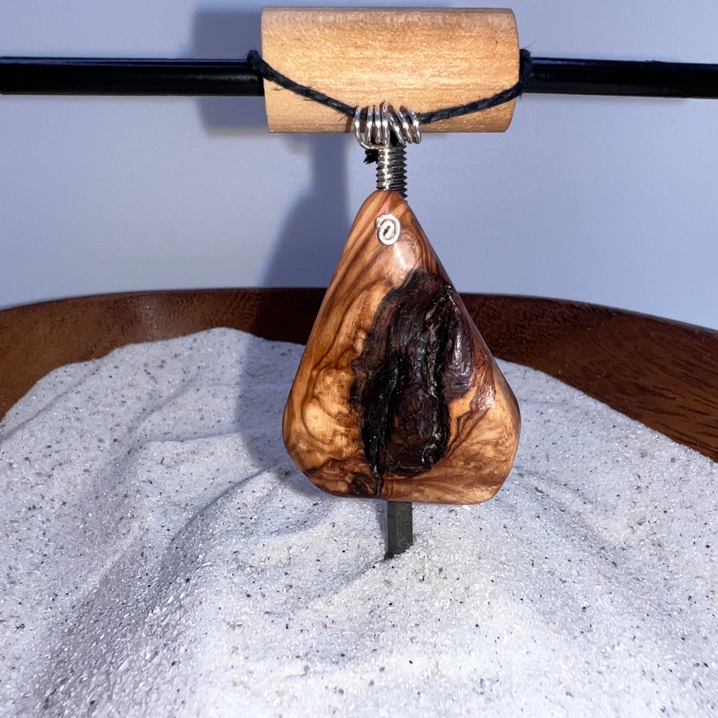 Olive Wood (Burl) Wood Pendant