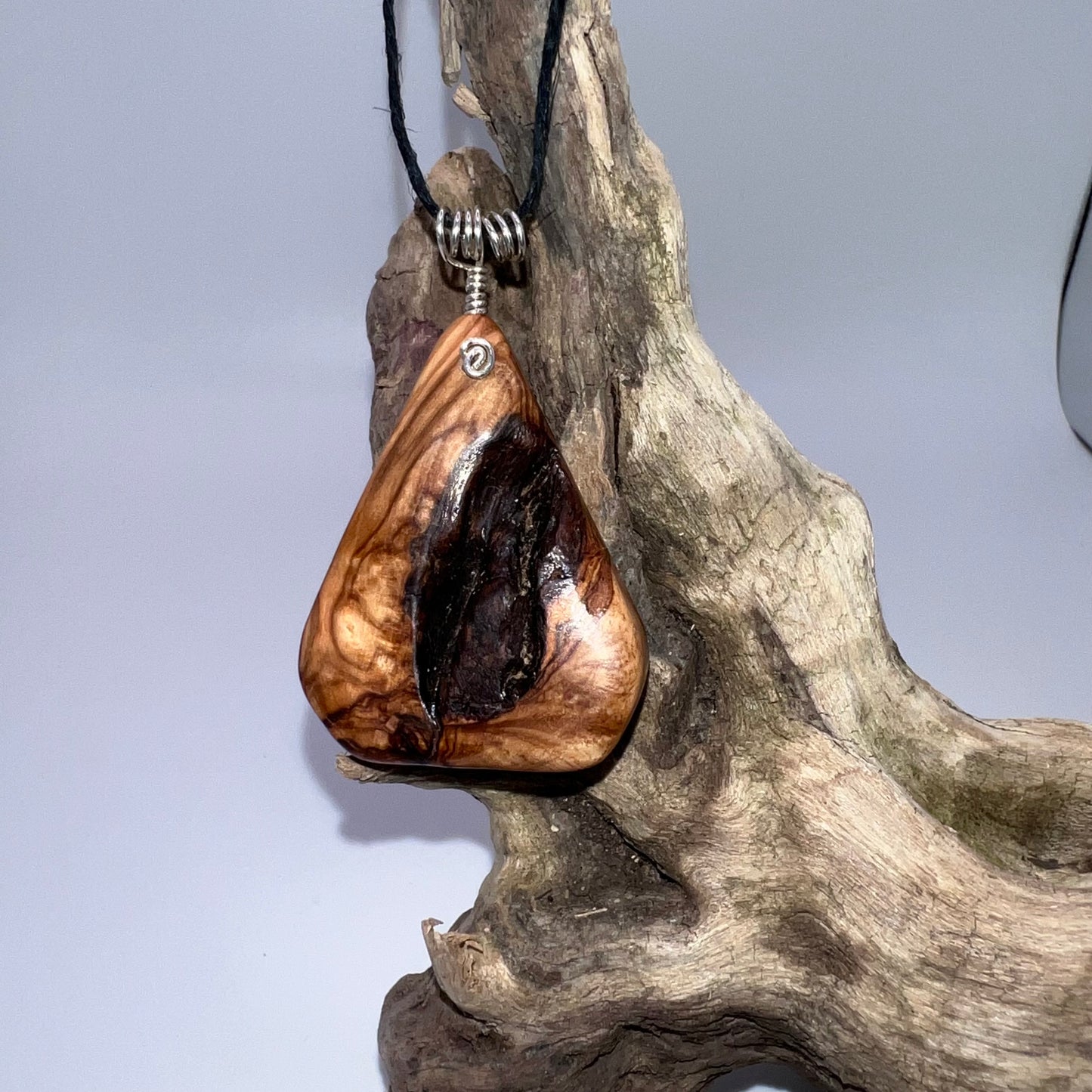 Olive Wood (Burl) Wood Pendant
