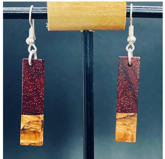 Padauk/Olivewood Wood Earrings