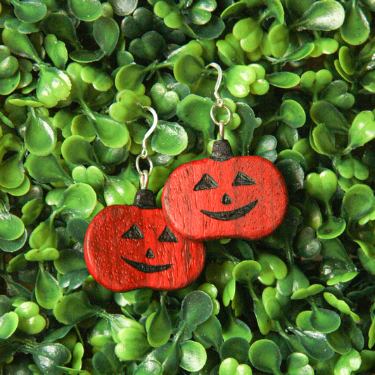 Padauk Pumpkin Earrings