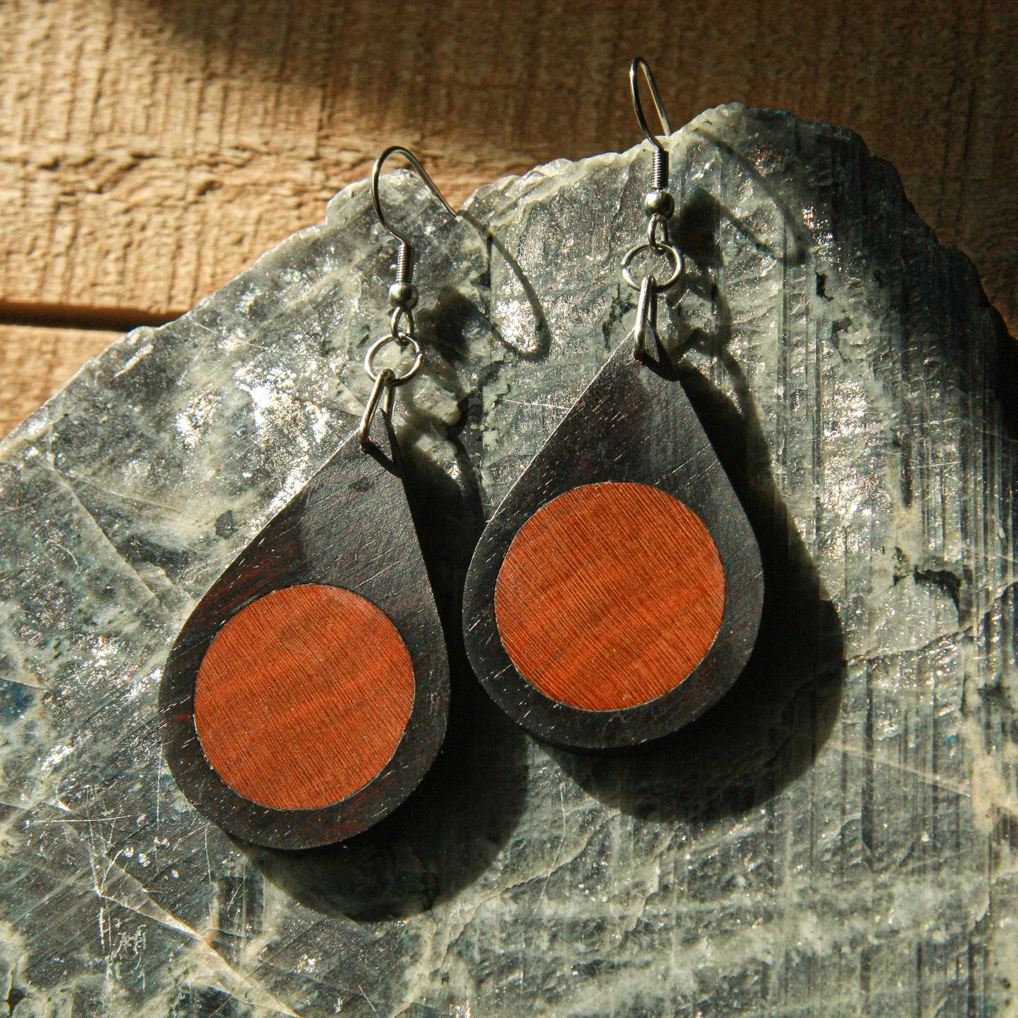 Ebony & Redwood Earrings
