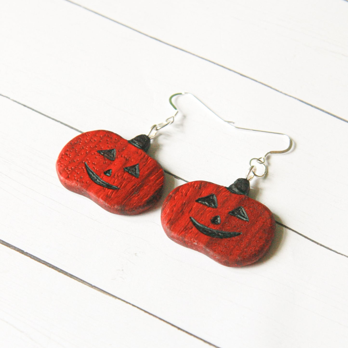 Padauk Pumpkin Earrings