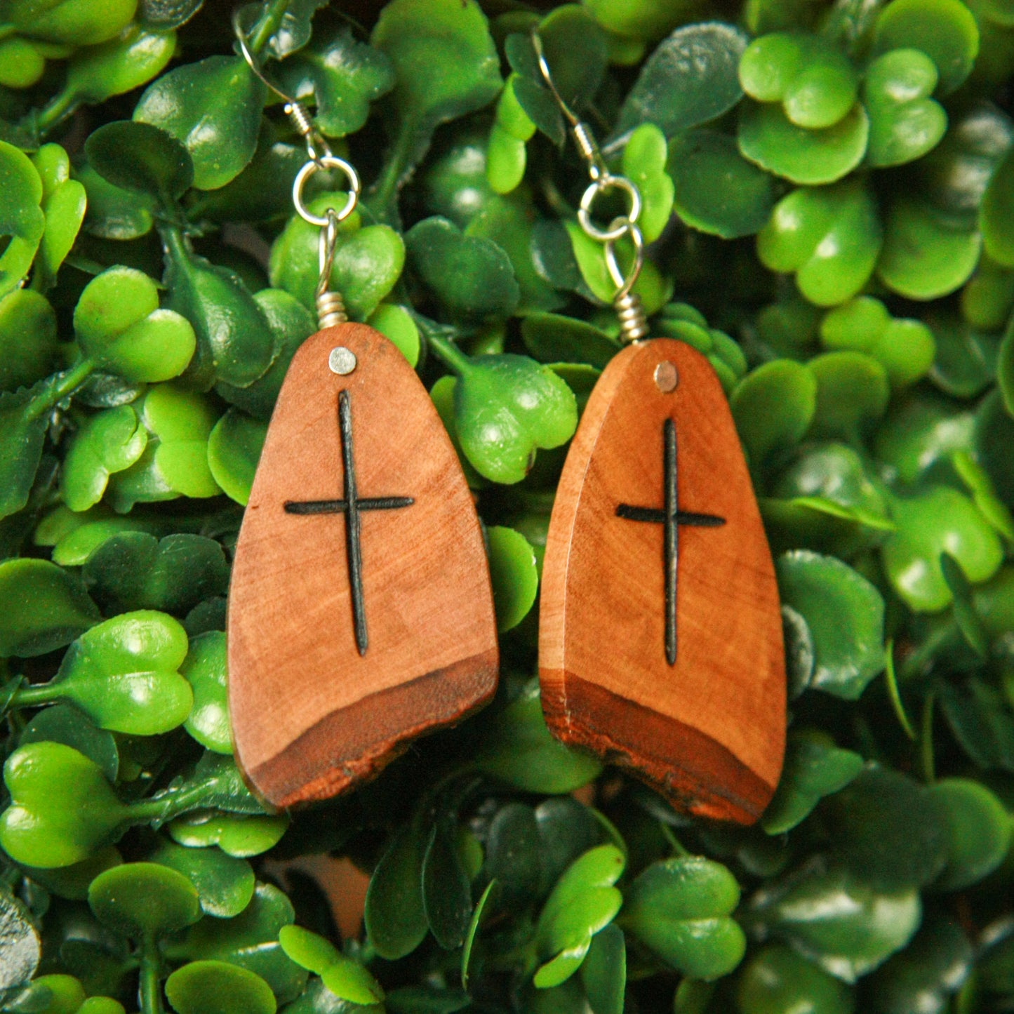 Olivewood Live Edge Earrings