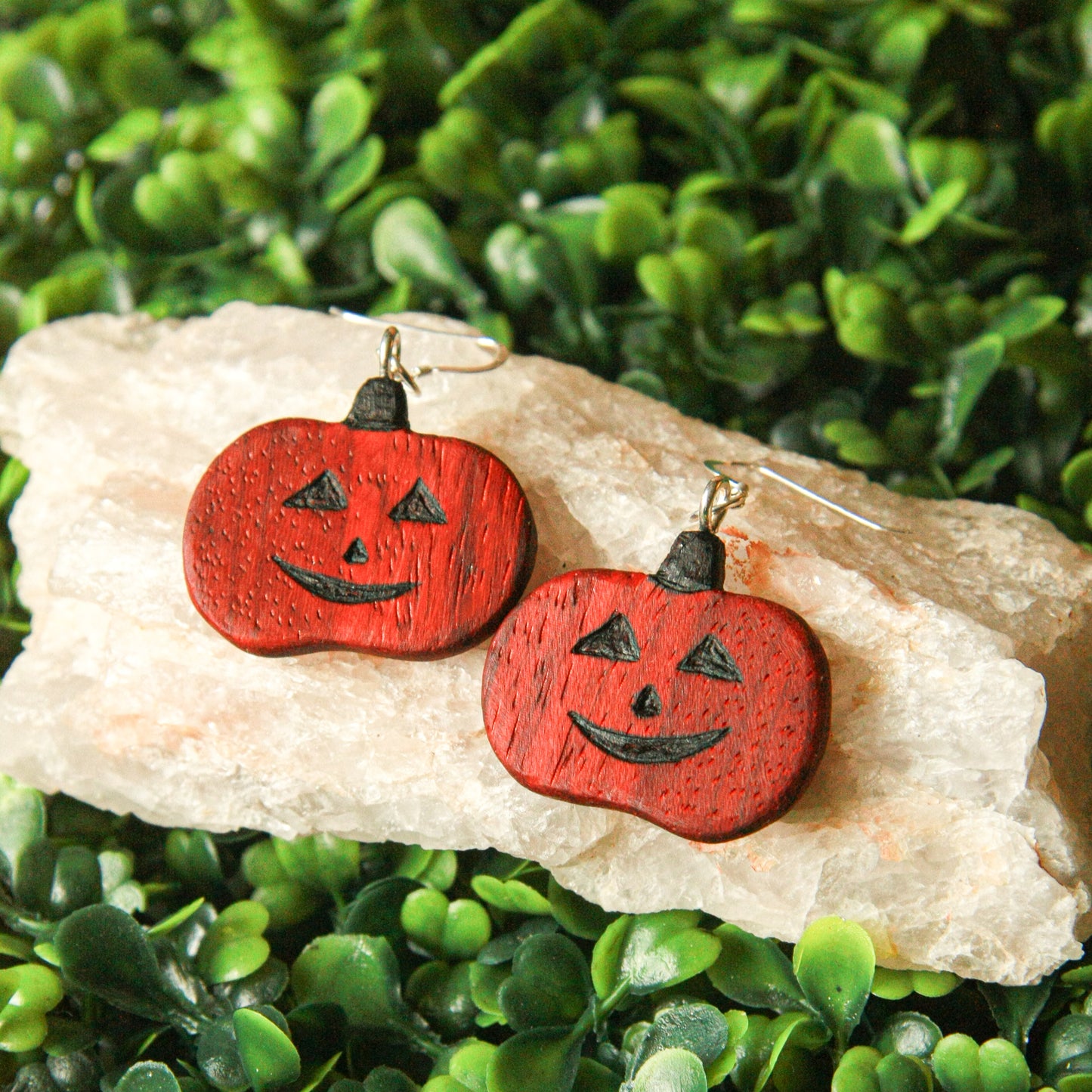 Padauk Pumpkin Earrings