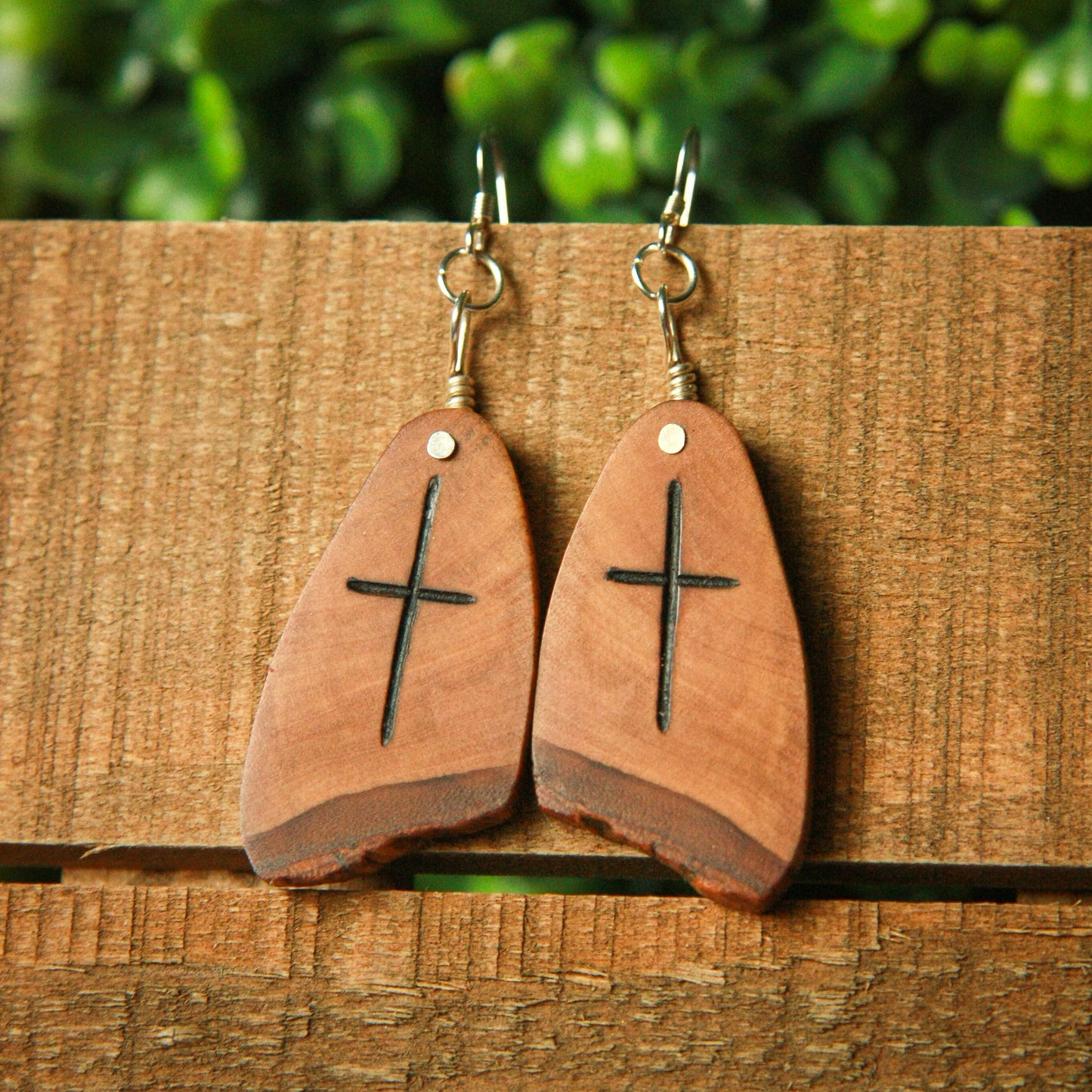 Olivewood Live Edge Earrings
