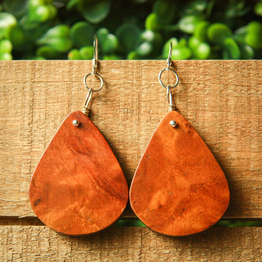 1890 Walnut & Birds Eye Maple Earrings