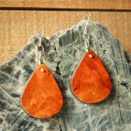 1890 Walnut & Birds Eye Maple Earrings