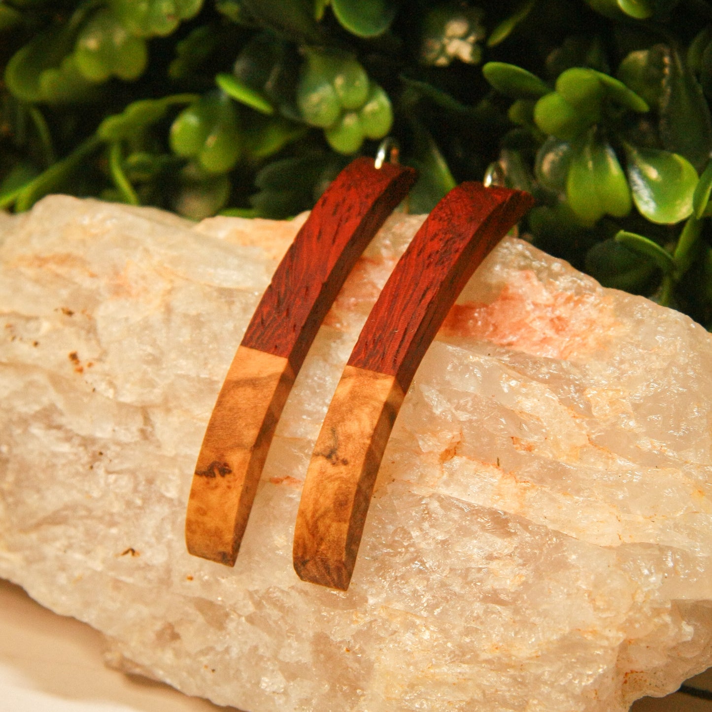 Padauk & Olivewood Earrings