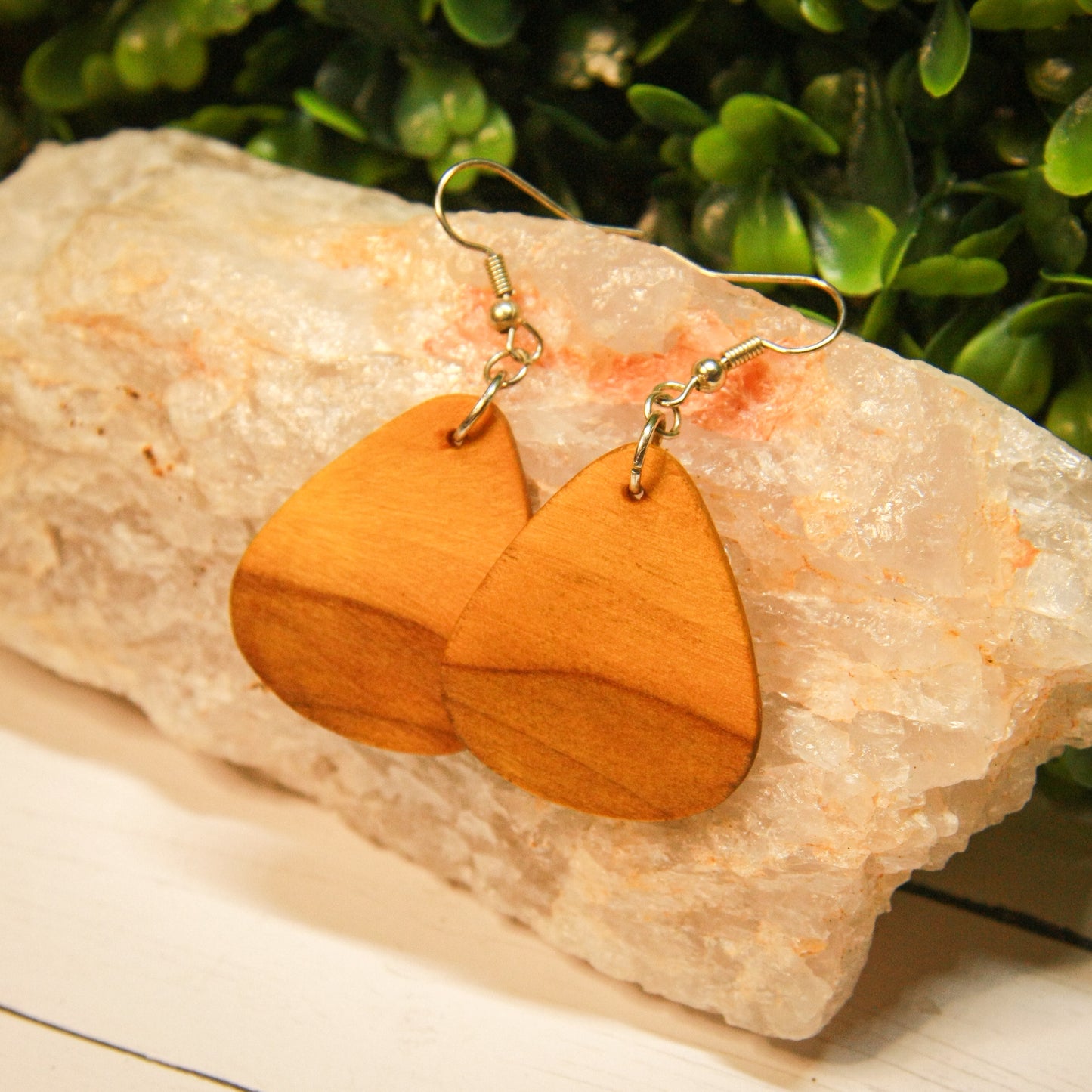 Yellow Heart Earrings