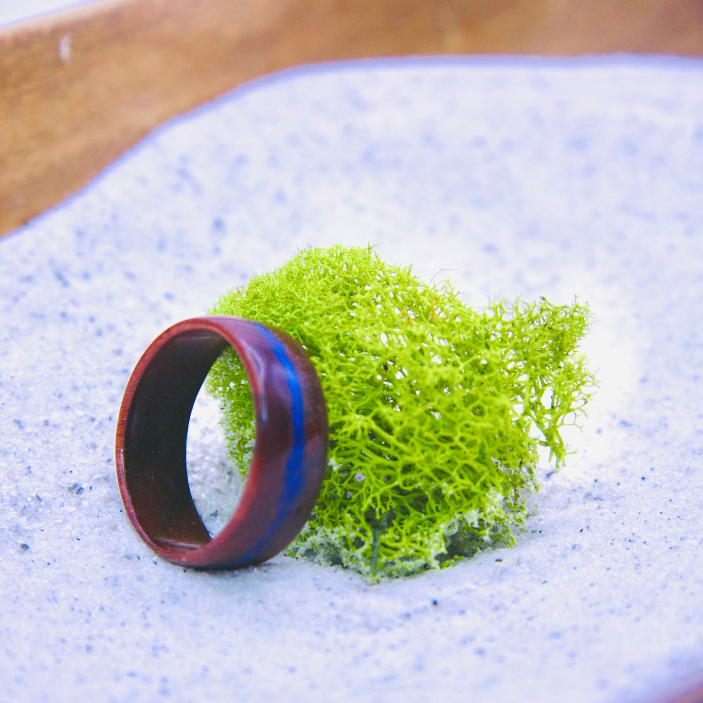 Hickory w/Lapis Wood Ring
