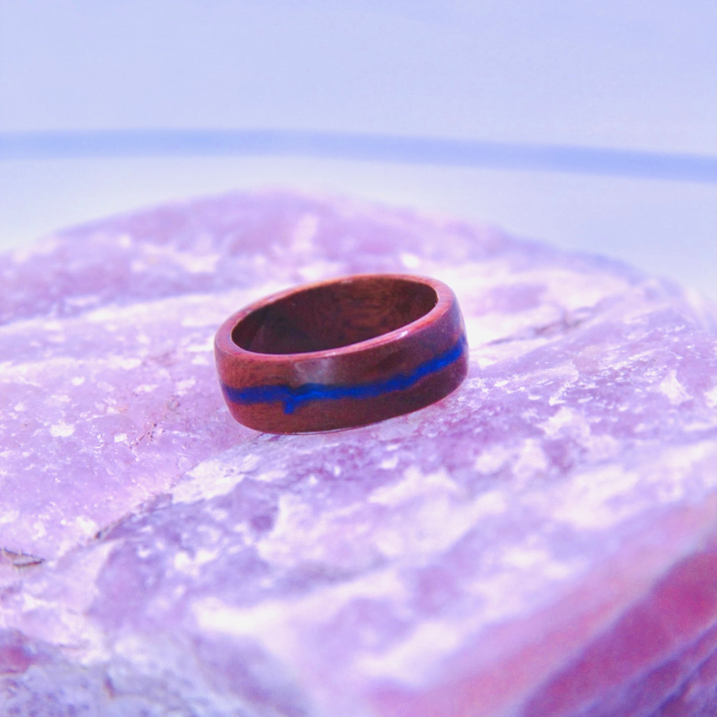 Hickory w/Lapis Wood Ring