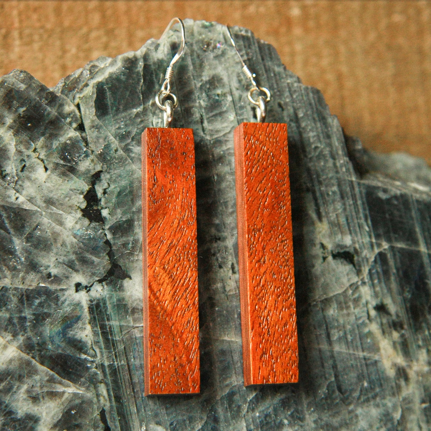 1890 Walnut & Birds Eye Maple Earrings