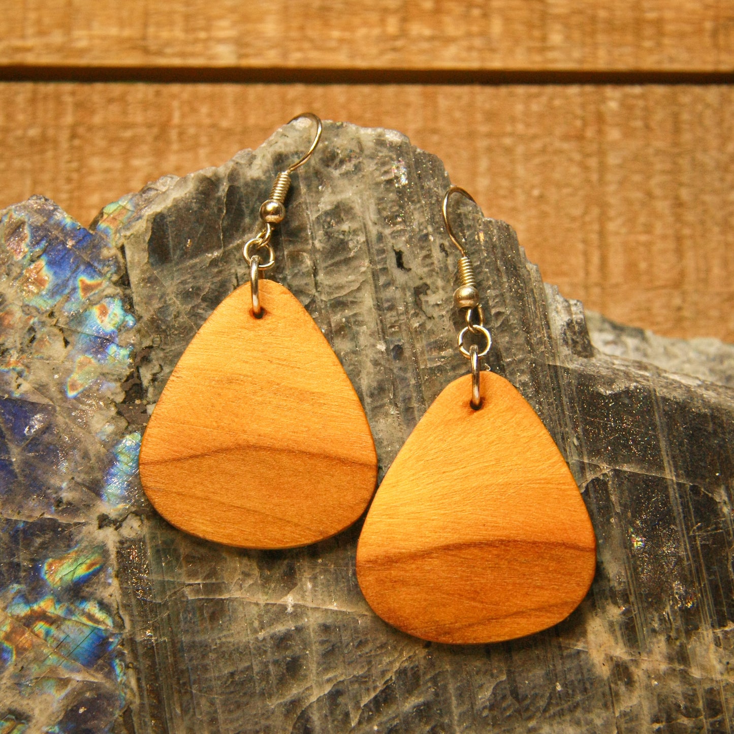 Yellow Heart Earrings