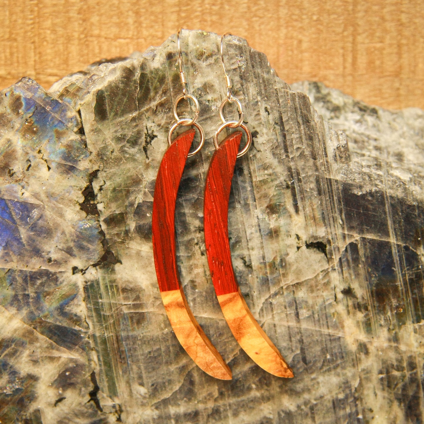 Padauk & Olivewood Earrings