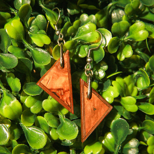 Olivewood & 1890 Walnut Wood Earrings