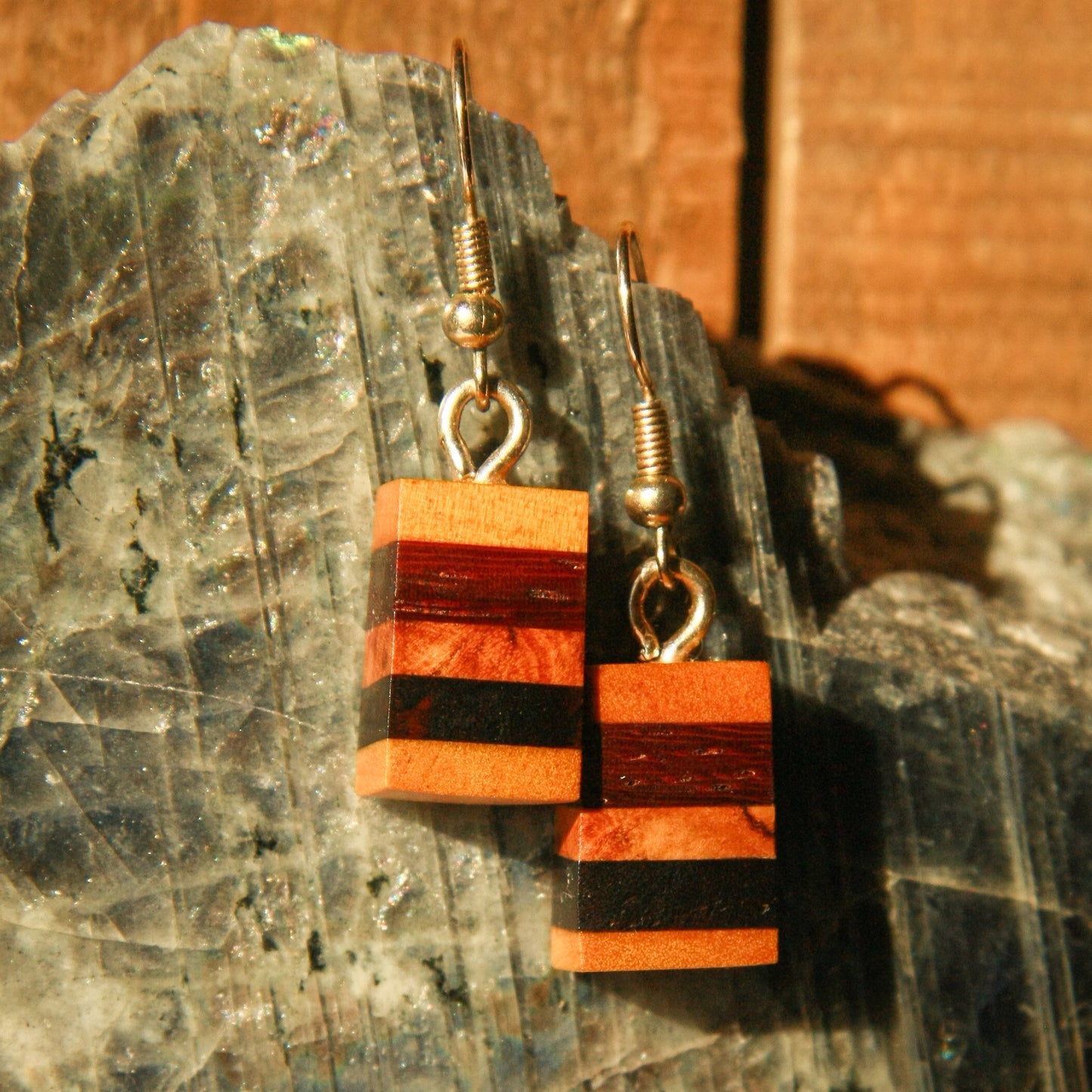 5-Stripe Yellow Heart, Padauk, Olive Wood,Ebony