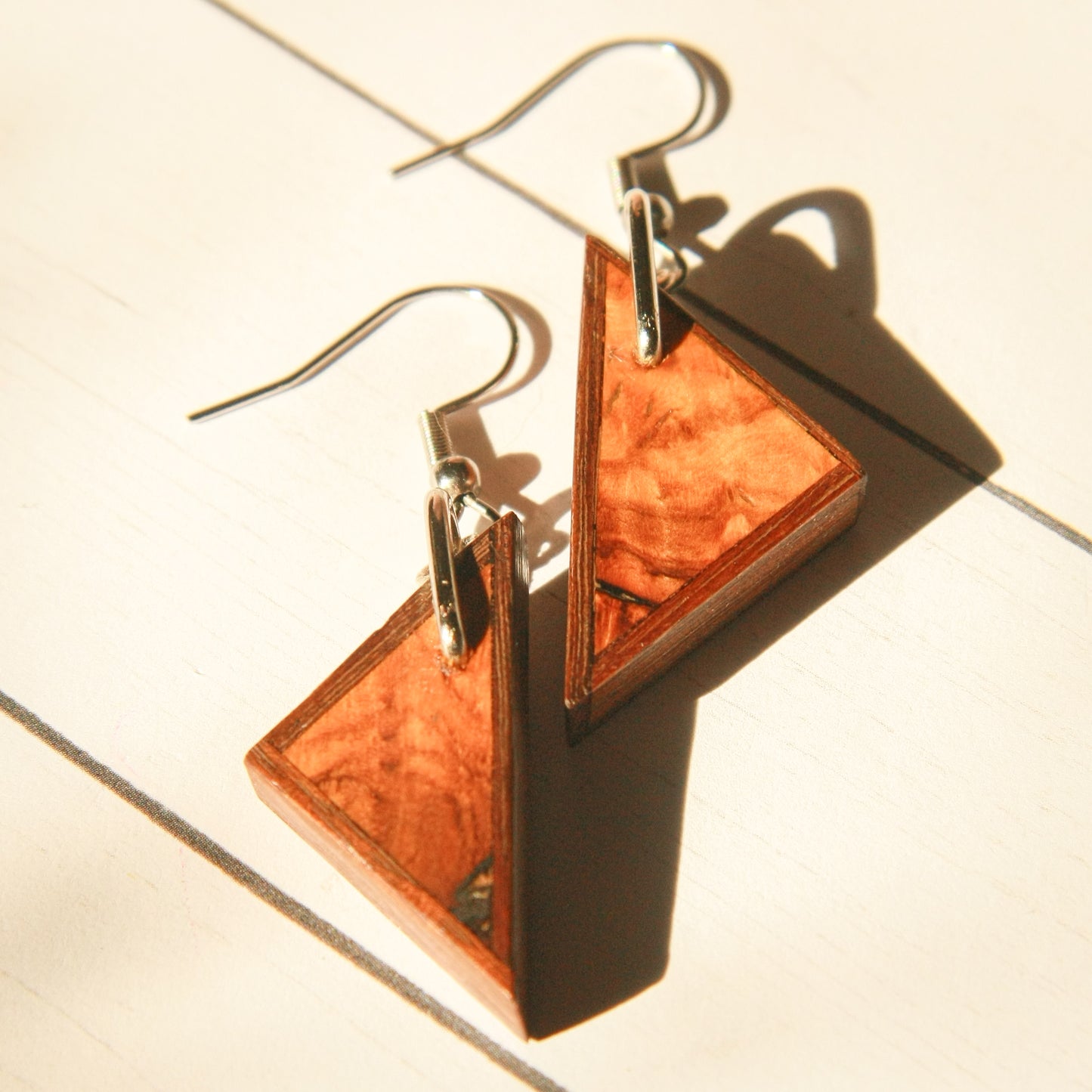 Olivewood & 1890 Walnut Wood Earrings