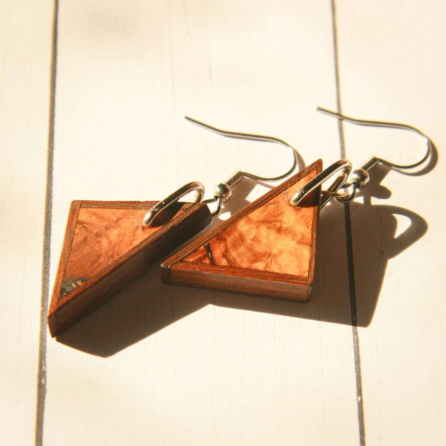 Olivewood & 1890 Walnut Wood Earrings