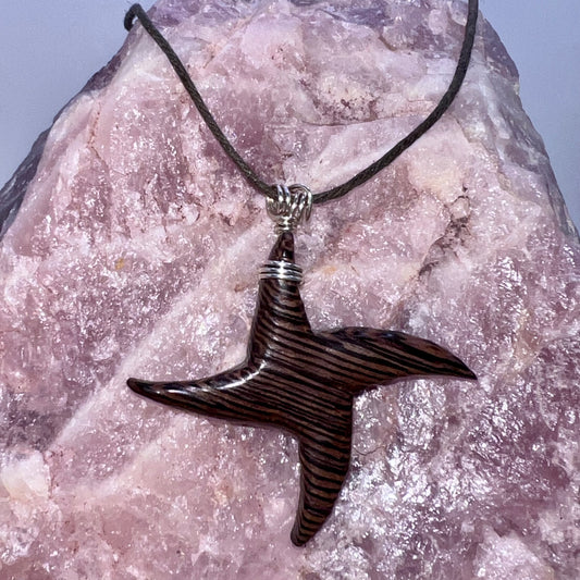 Wenge Wood Star Wood Pendant