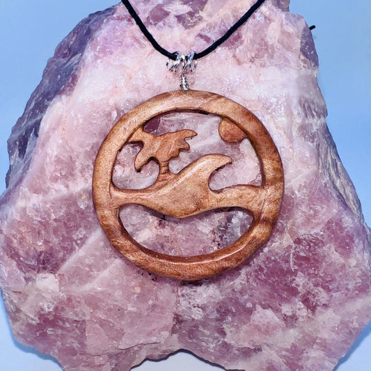 Olive Wood Carved Pendant