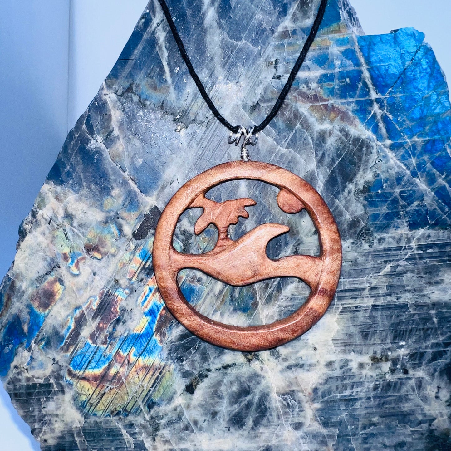 Olive Wood Carved Pendant